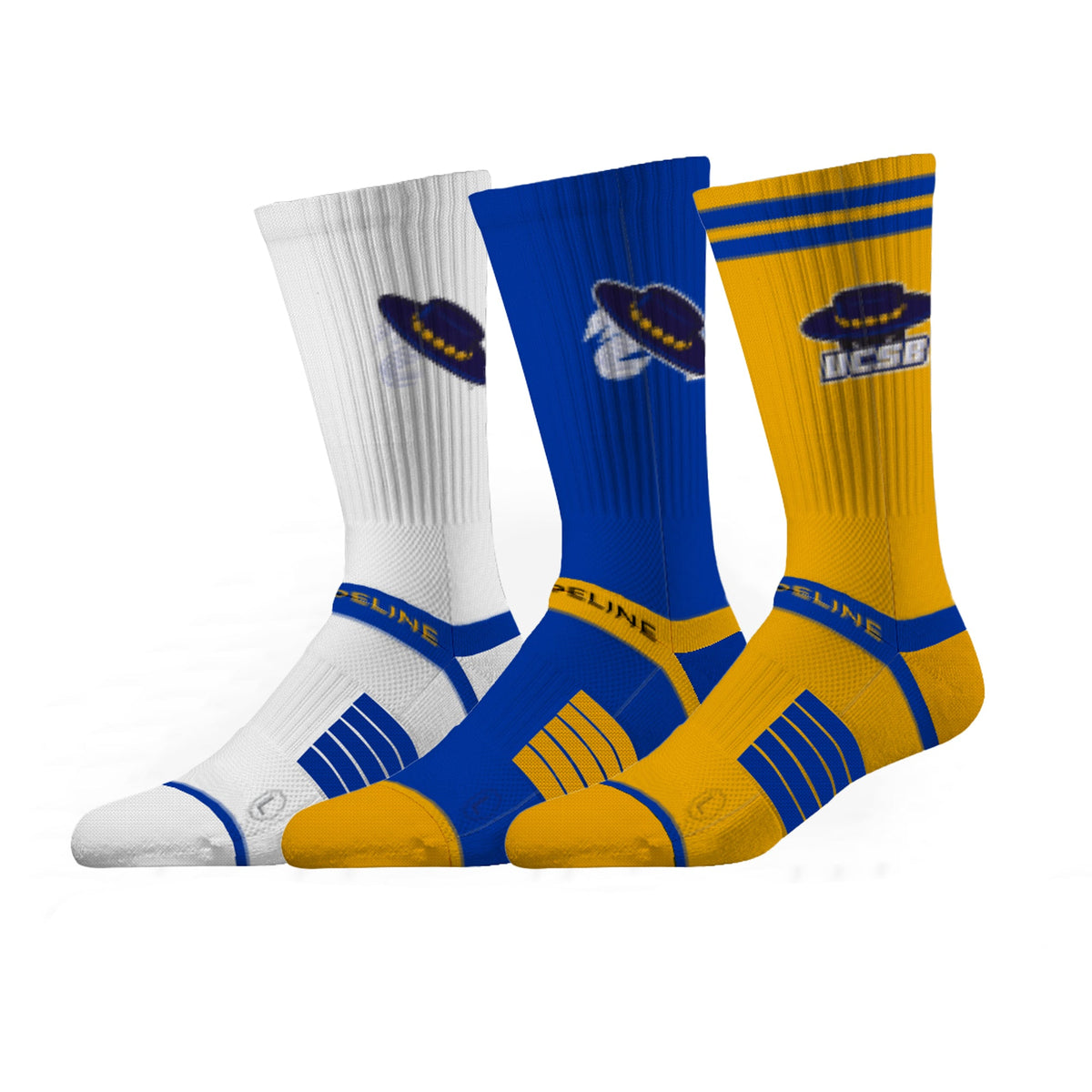 University of California, Santa Barbara | Premium Knit Crew 3 Pack | NCAA 3 Pack G2 | N02501852ML-img1