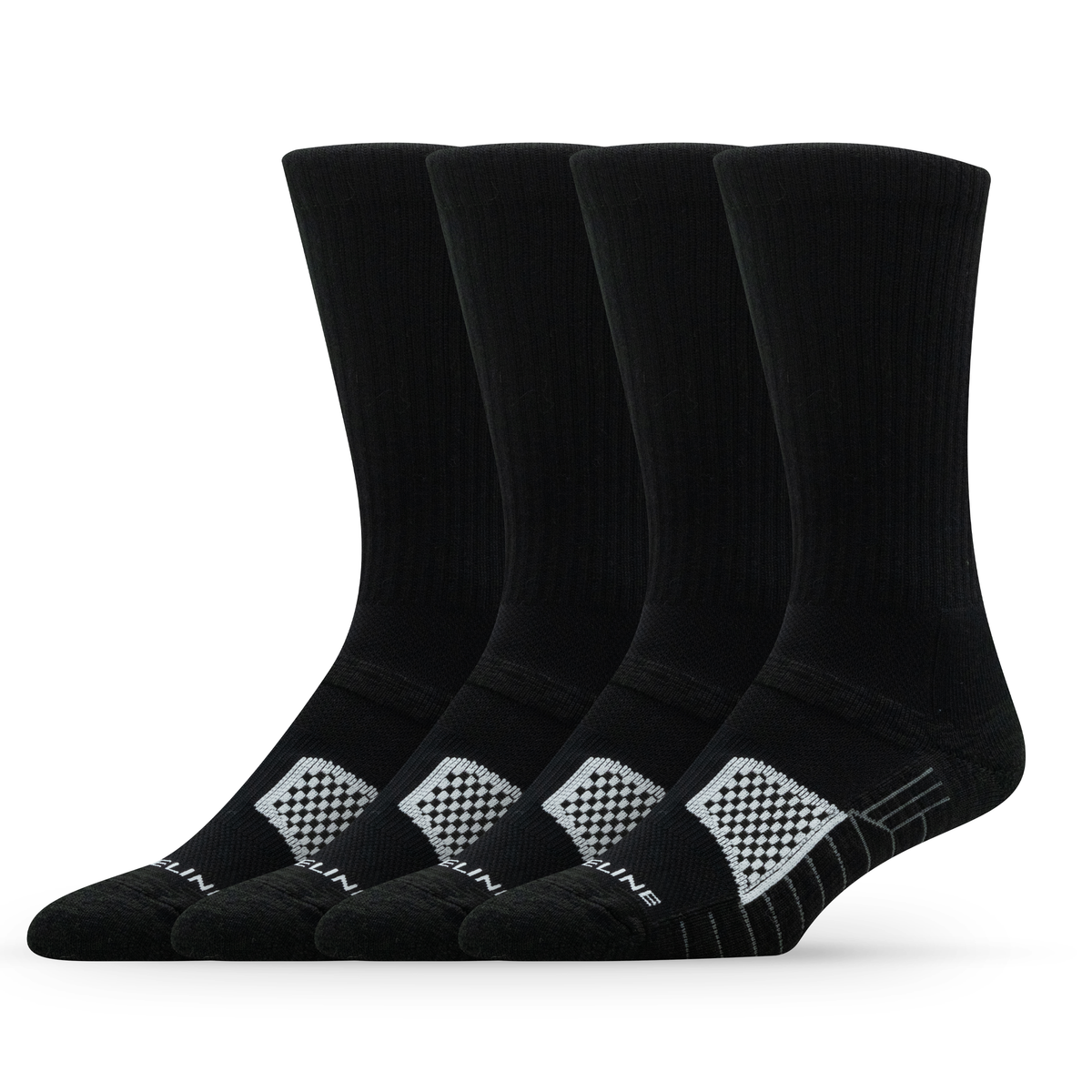 Bounce 2.0 Crew 4-Pack in Black