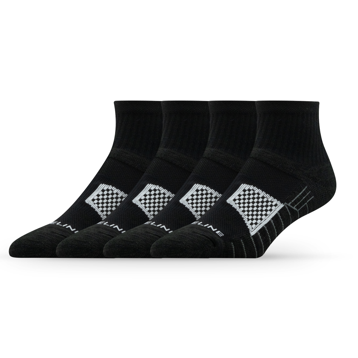 Bounce 2.0 Quarter 4-Pack in Black