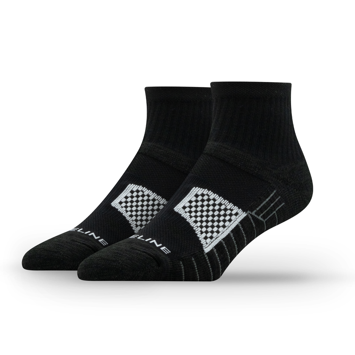 Black: quarter sock from the Bounce 2.0 Quarter 4-Pack