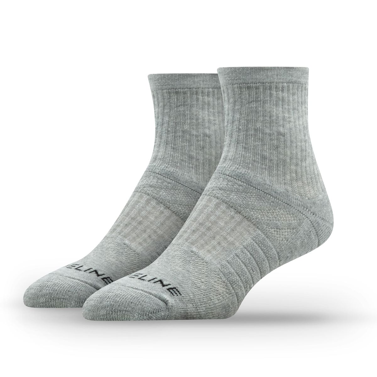 Heather Grey & Black Multi-Pack: half calf sock from the 8-Pack of Half Calf Socks