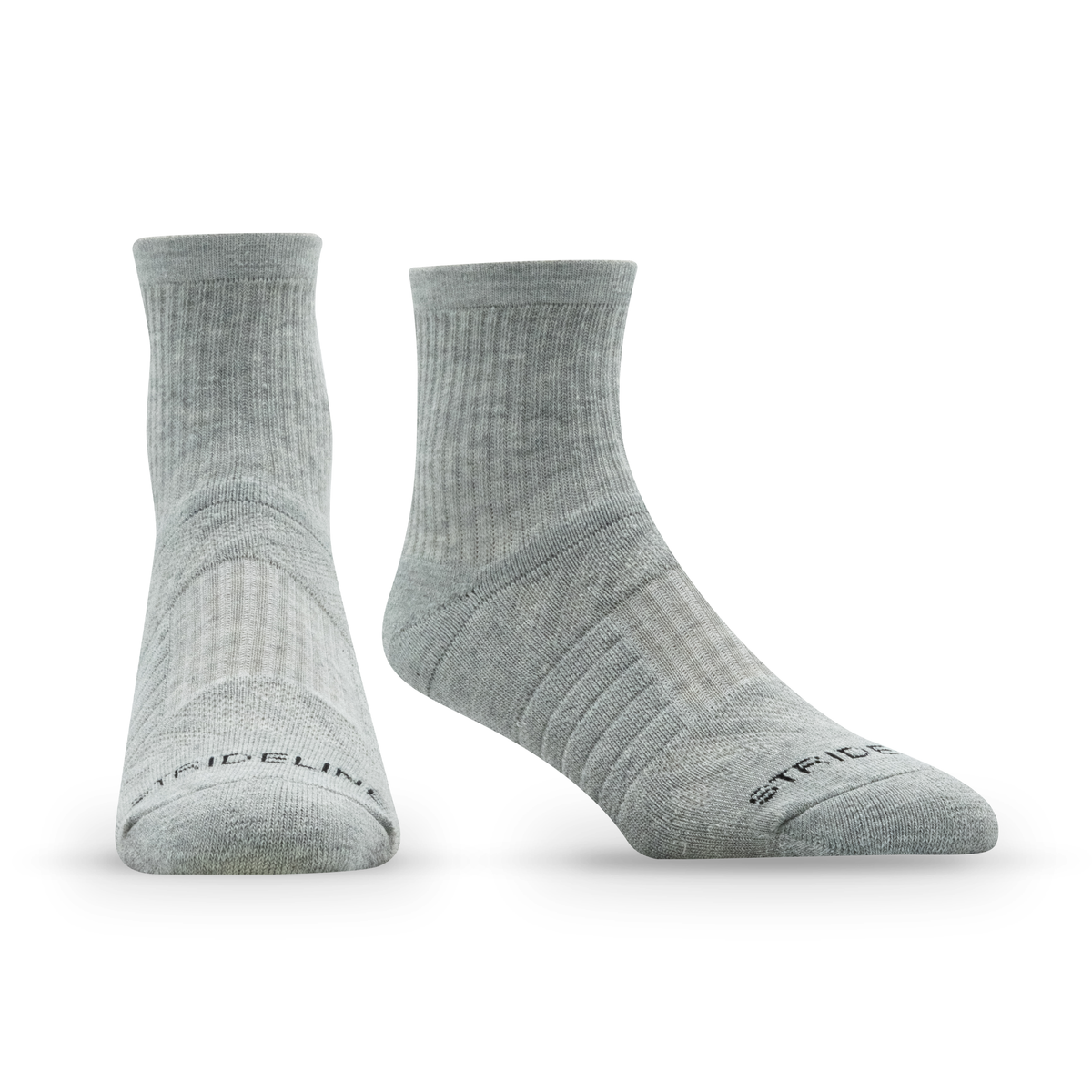 Heather Grey & Black Multi-Pack: alternate view of a half calf sock from the 8-Pack of Half Calf Socks