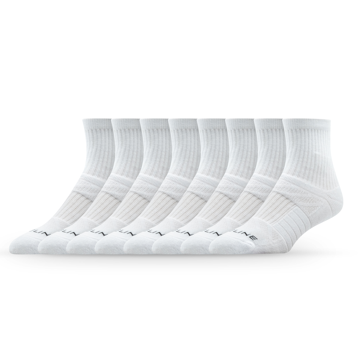 8-Pack of Half Calf Socks in White