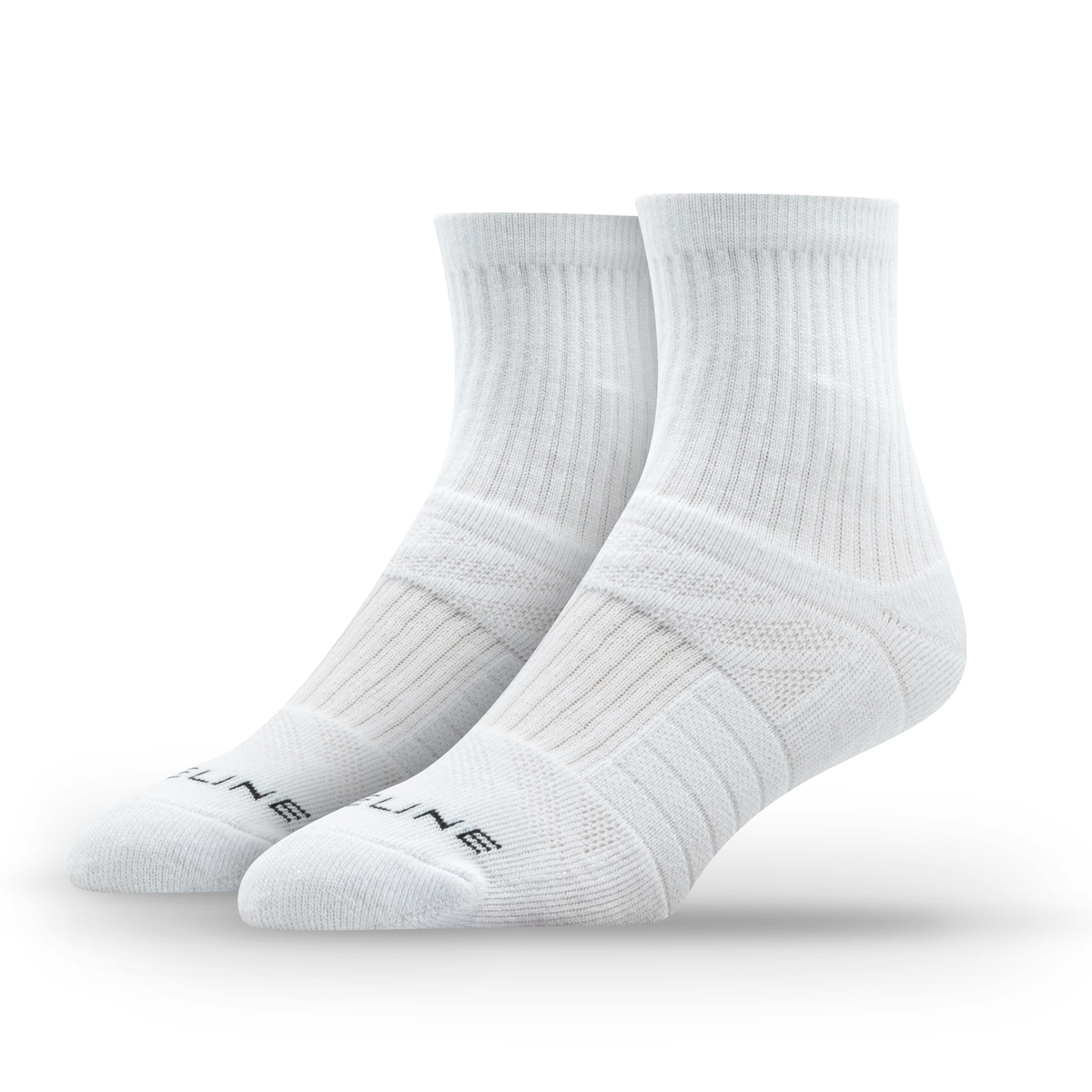 White: half calf sock from the 8-Pack of Half Calf Socks