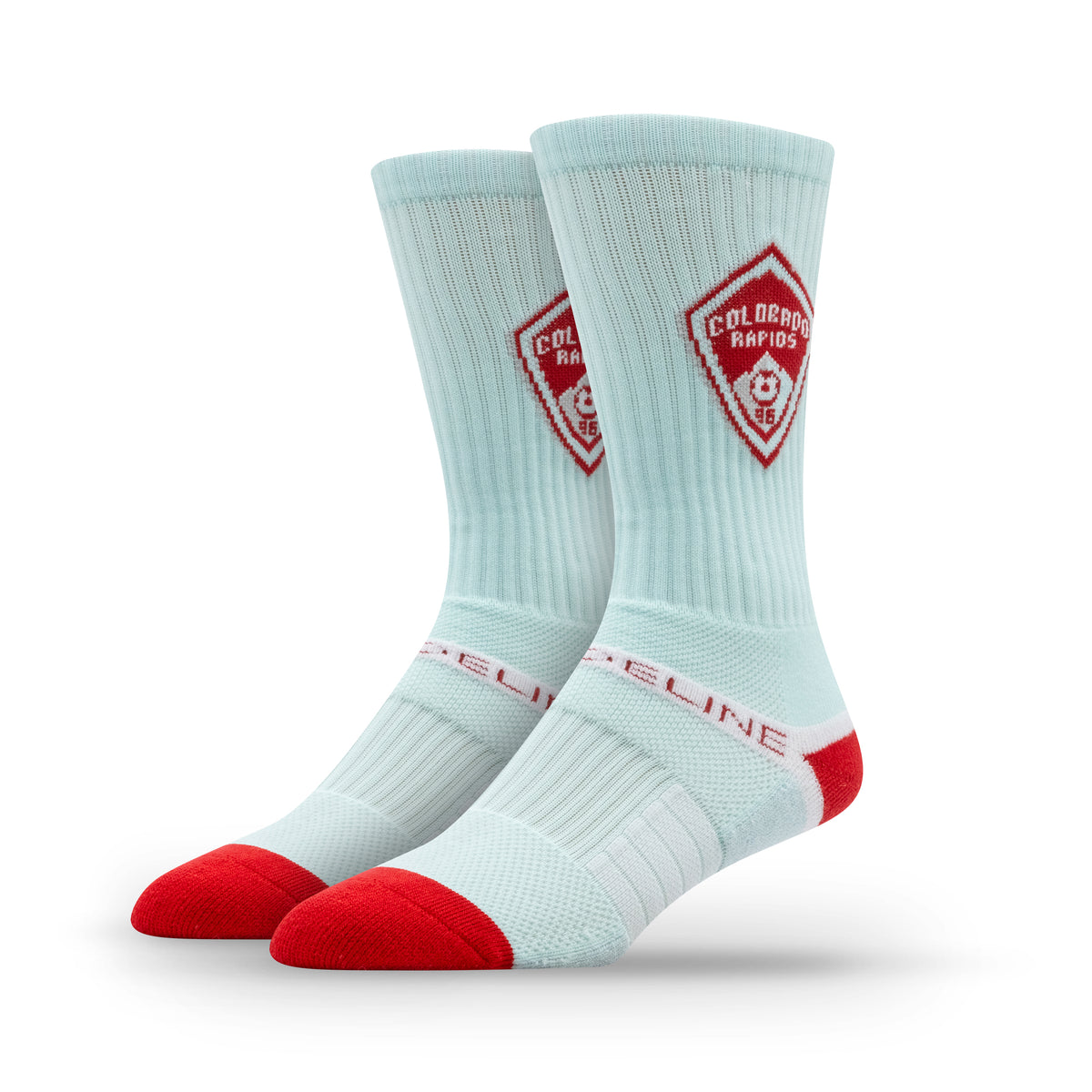 Colorado Rapids Primary Logo Team Color Premium Knit Crew Socks