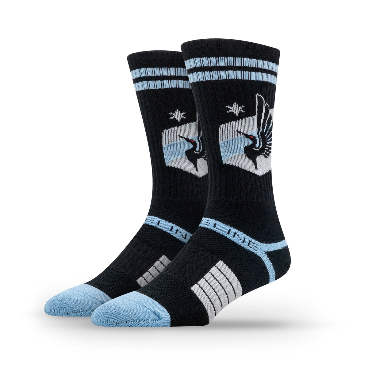 Minnesota United FC Primary Logo Team Color Premium Knit Crew Socks