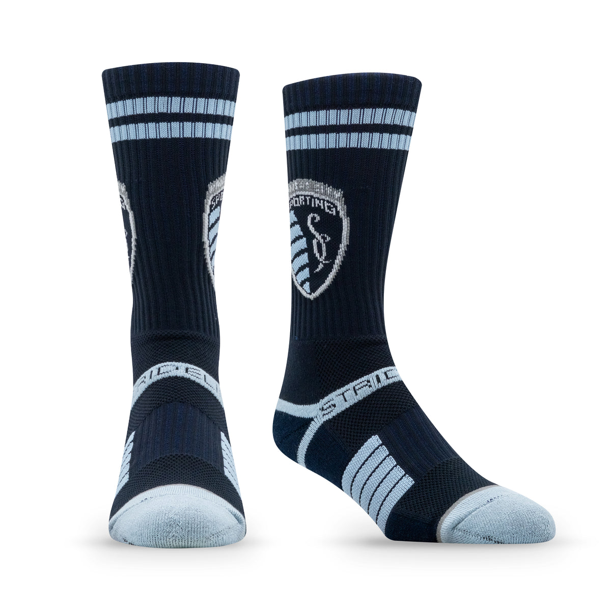 Sporting Kansas City: alternate view of the Primary Logo Team Color Premium Knit Crew Socks