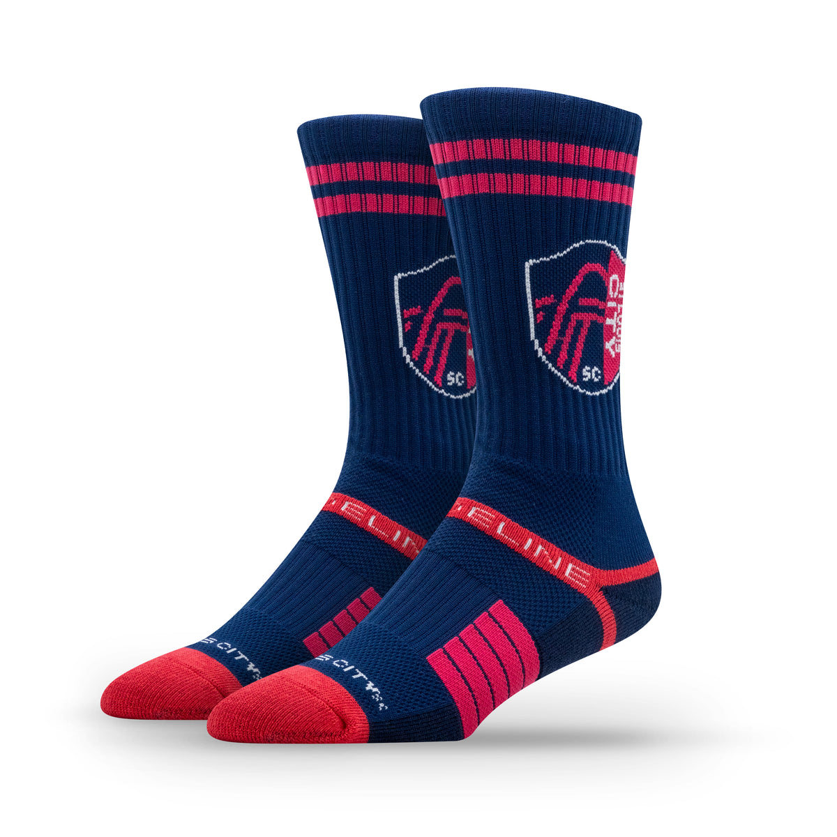 St. Louis City SC Primary Logo Team Color Premium Knit Crew Socks