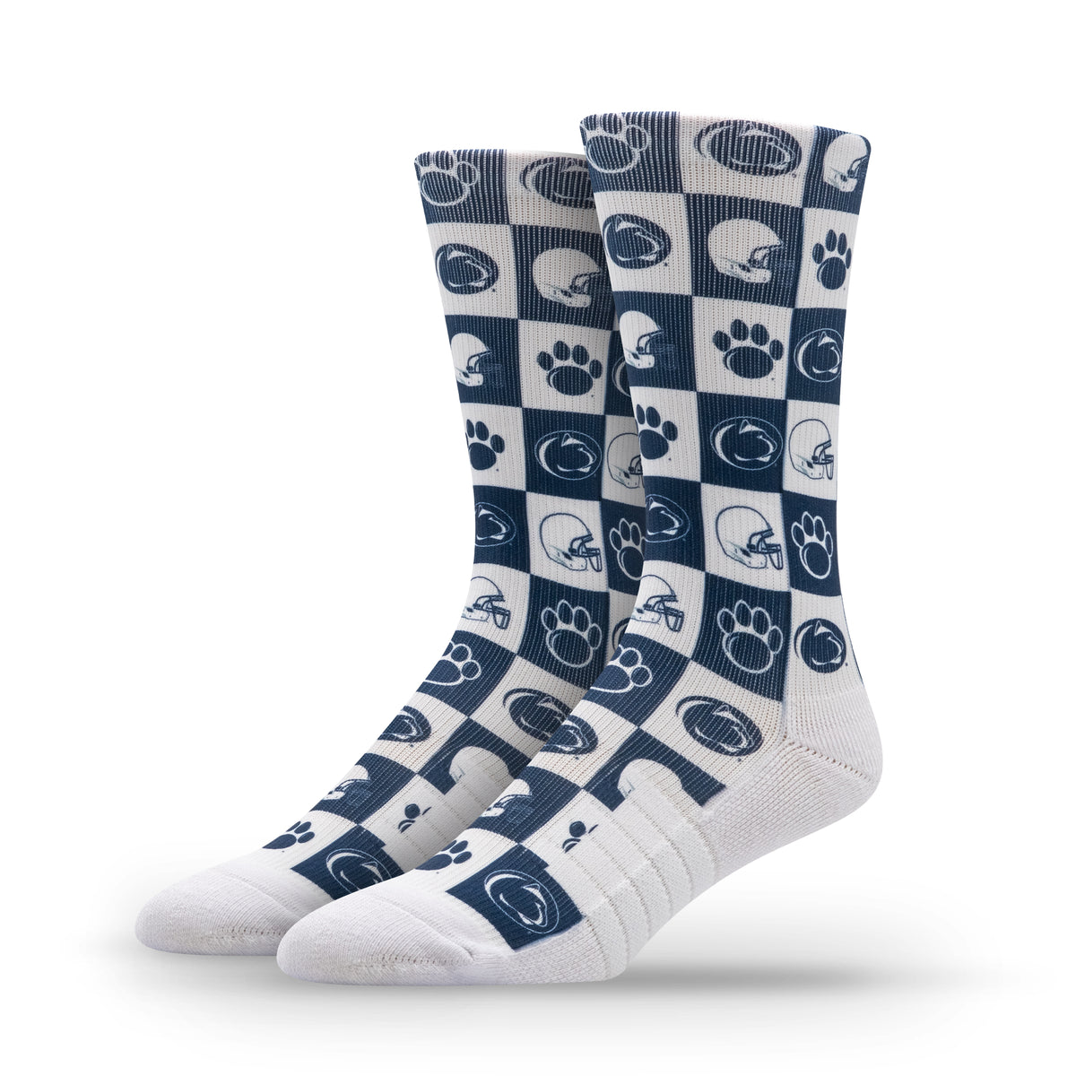 Penn State NCAA 70s Checkered Socks