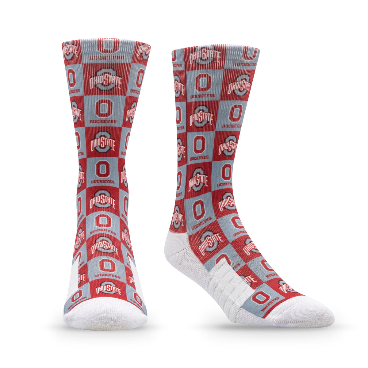 The Ohio State University: alternate view of the NCAA 70s Checkered Socks