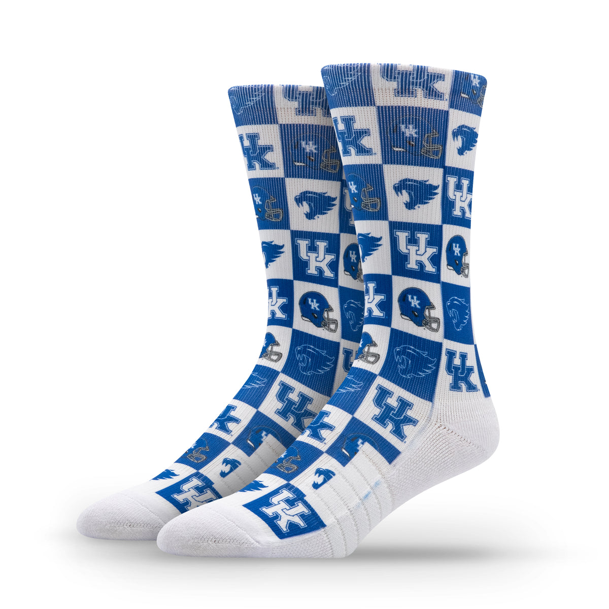 University of Kentucky NCAA 70s Checkered Socks