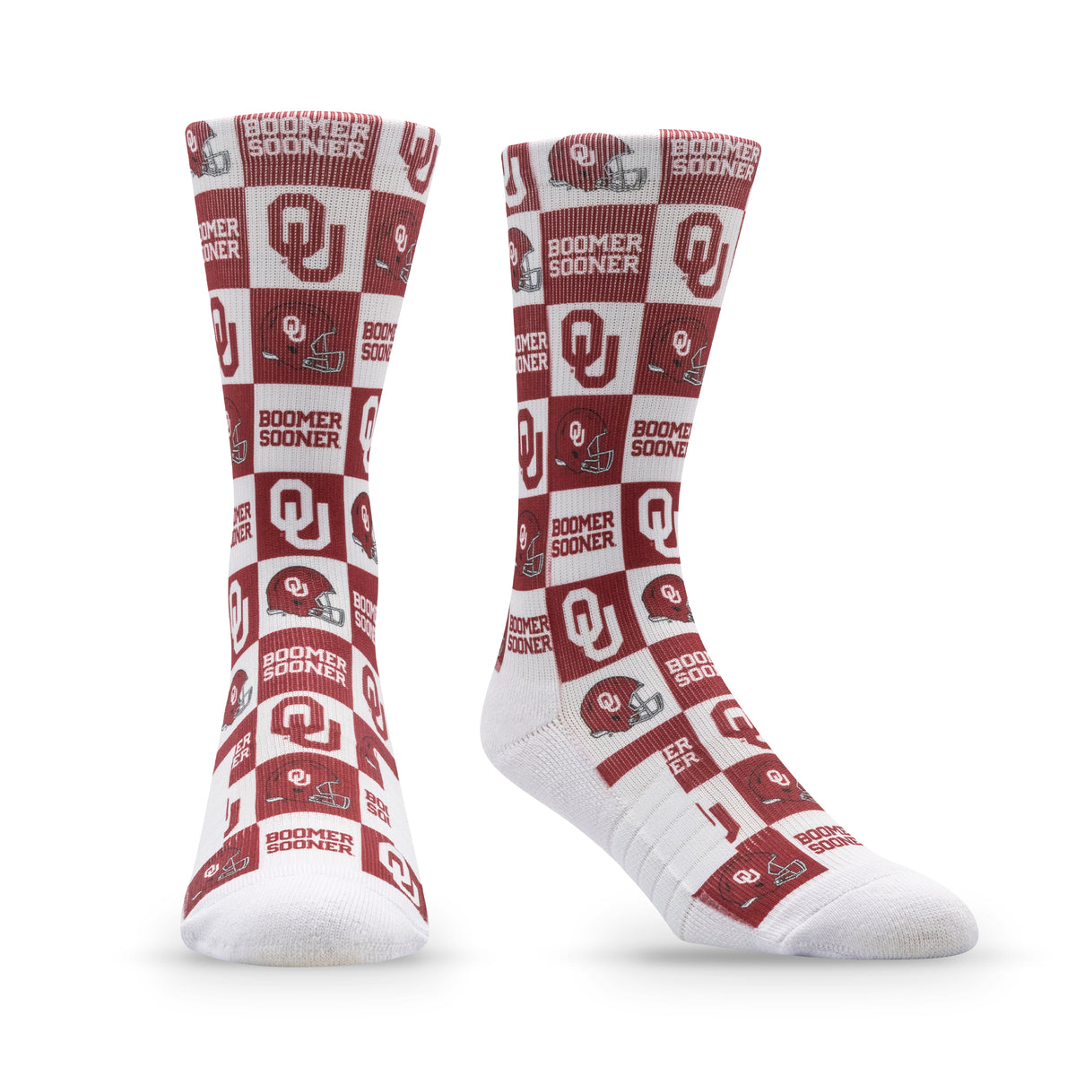 University of Oklahoma: alternate view of the NCAA 70s Checkered Socks