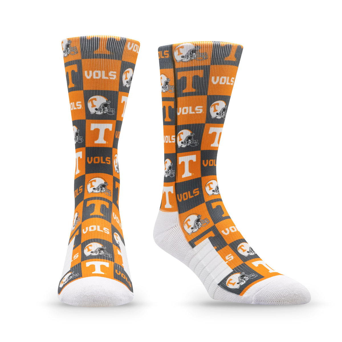 University of Tennessee: alternate view of the NCAA 70s Checkered Socks