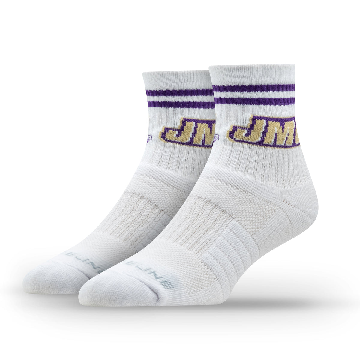 James Madison University: alternate view of the NCAA Half Calf Knit Socks 2-Pack