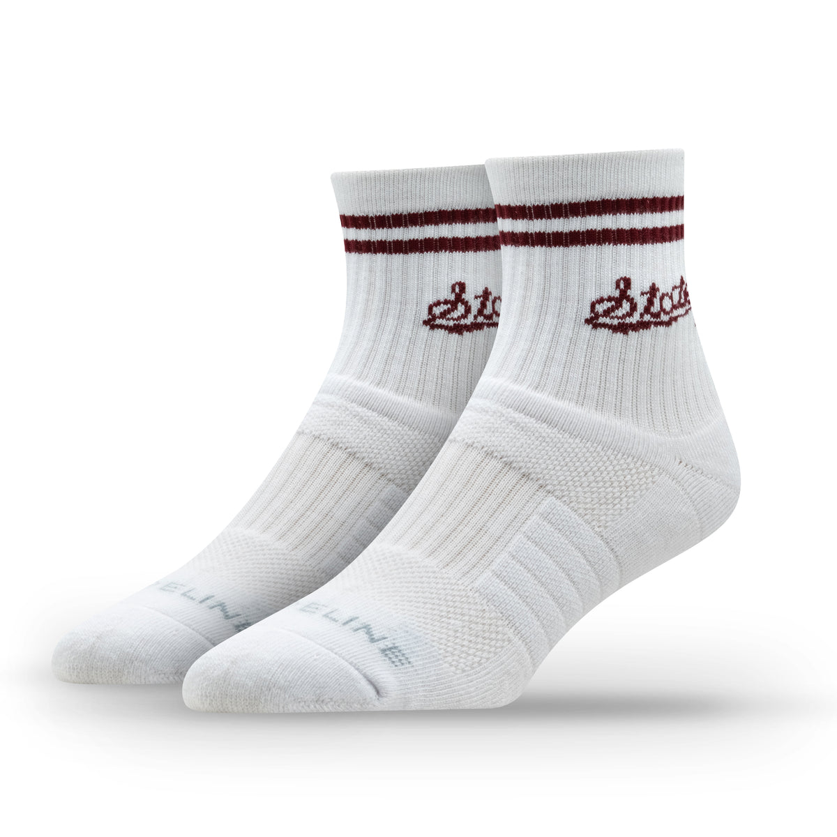 Mississippi State University: alternate view of the NCAA Half Calf Knit Socks 2-Pack
