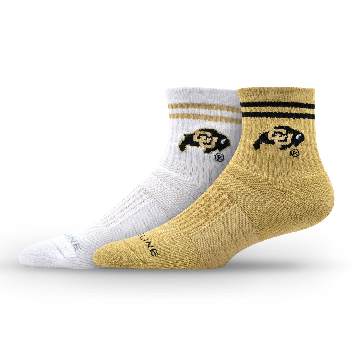 University of Colorado NCAA Half Calf Knit Socks 2-Pack