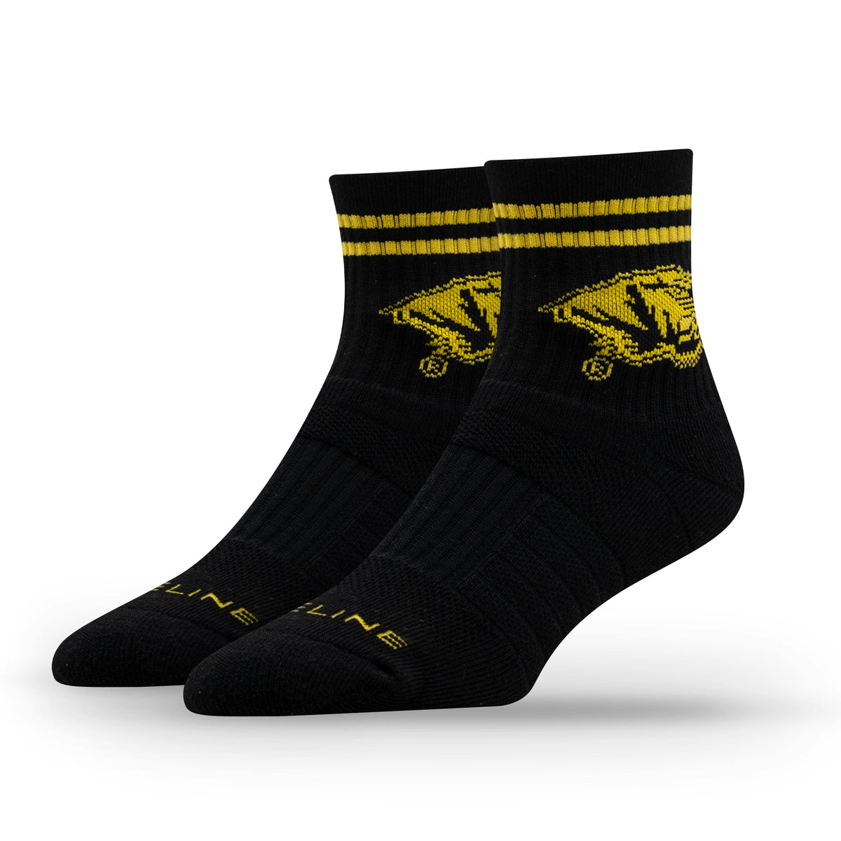 University of Missouri: alternate view of the NCAA Half Calf Knit Socks 2-Pack