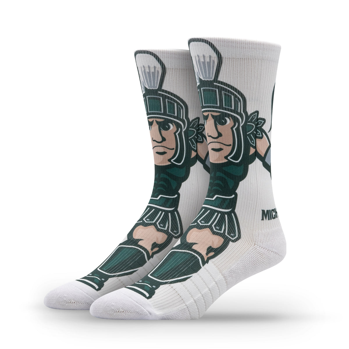 Michigan State University NCAA Mascot Premium Sublimated Socks