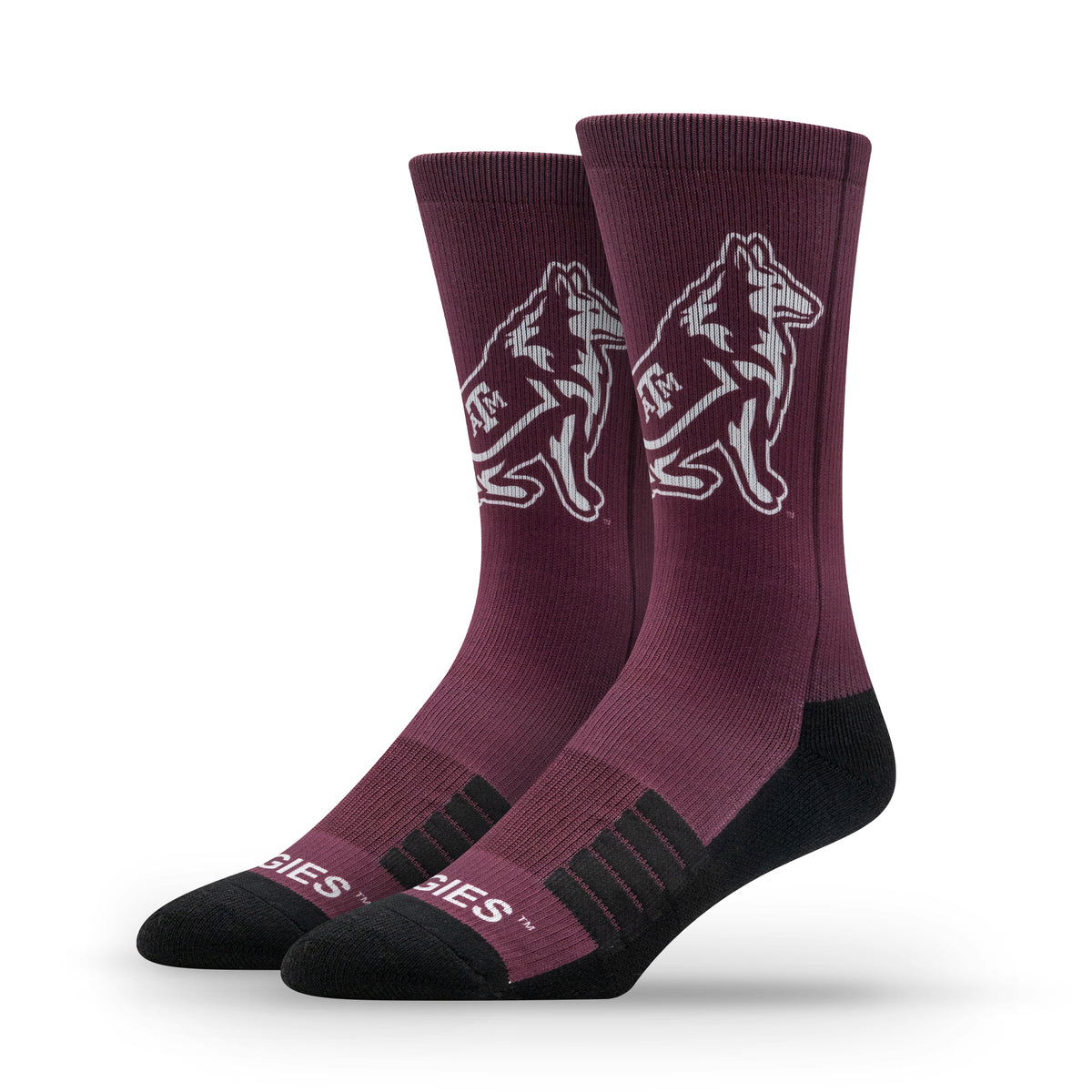 Texas A&M University NCAA Mascot Premium Sublimated Socks