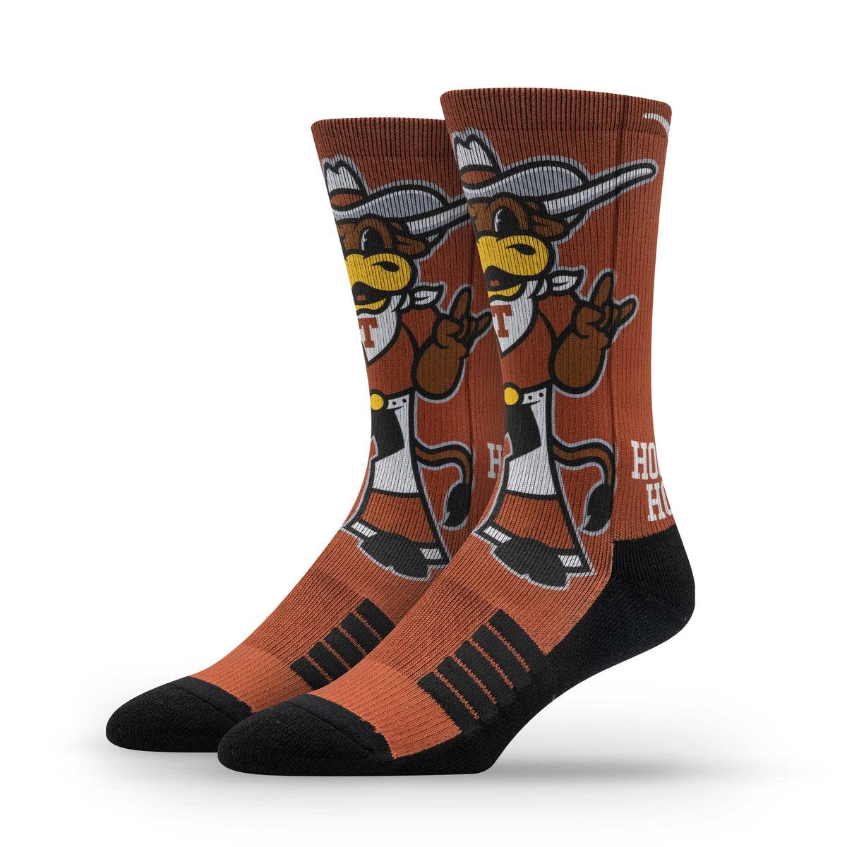 The University of Texas at Austin NCAA Mascot Premium Sublimated Socks