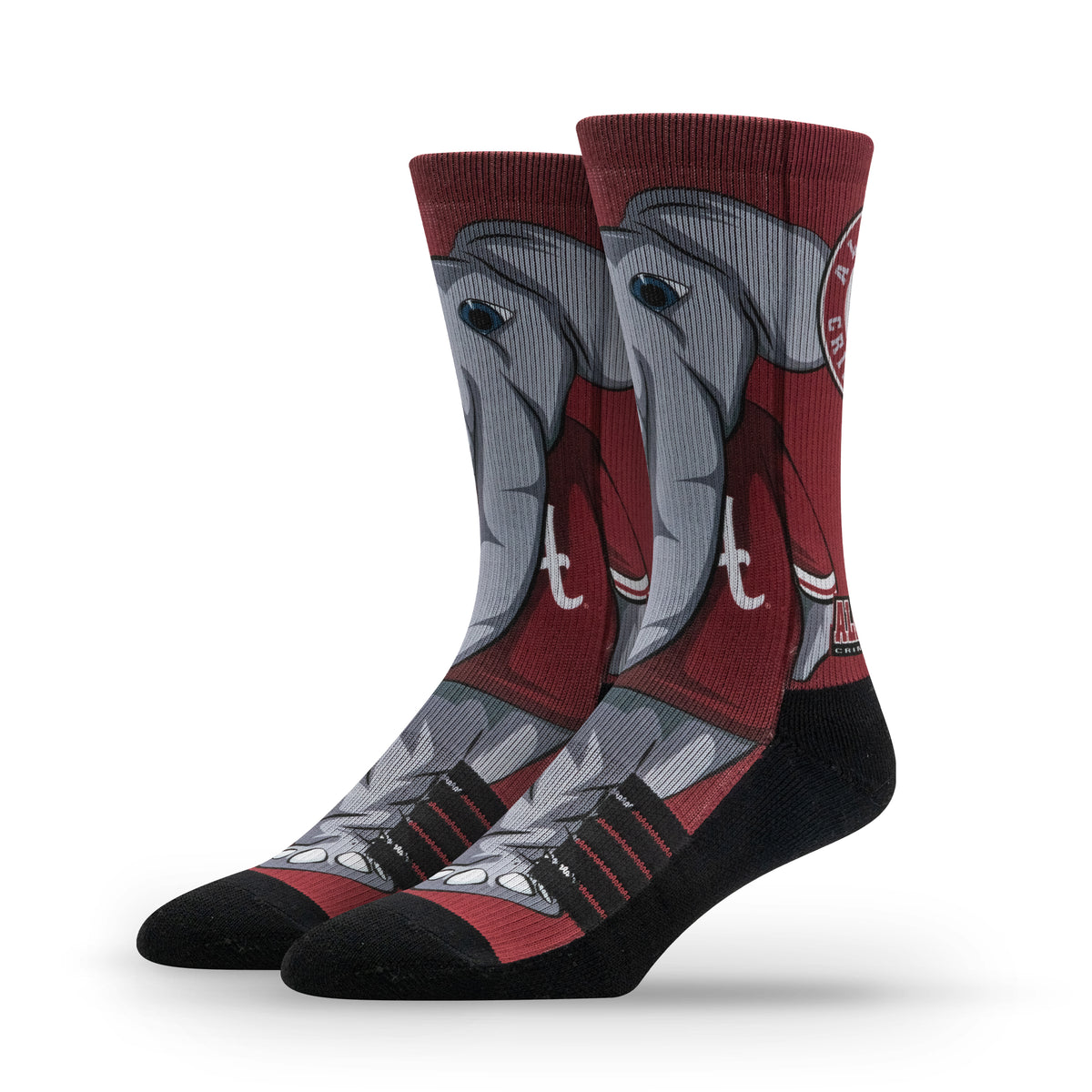 University of Alabama NCAA Mascot Premium Sublimated Socks