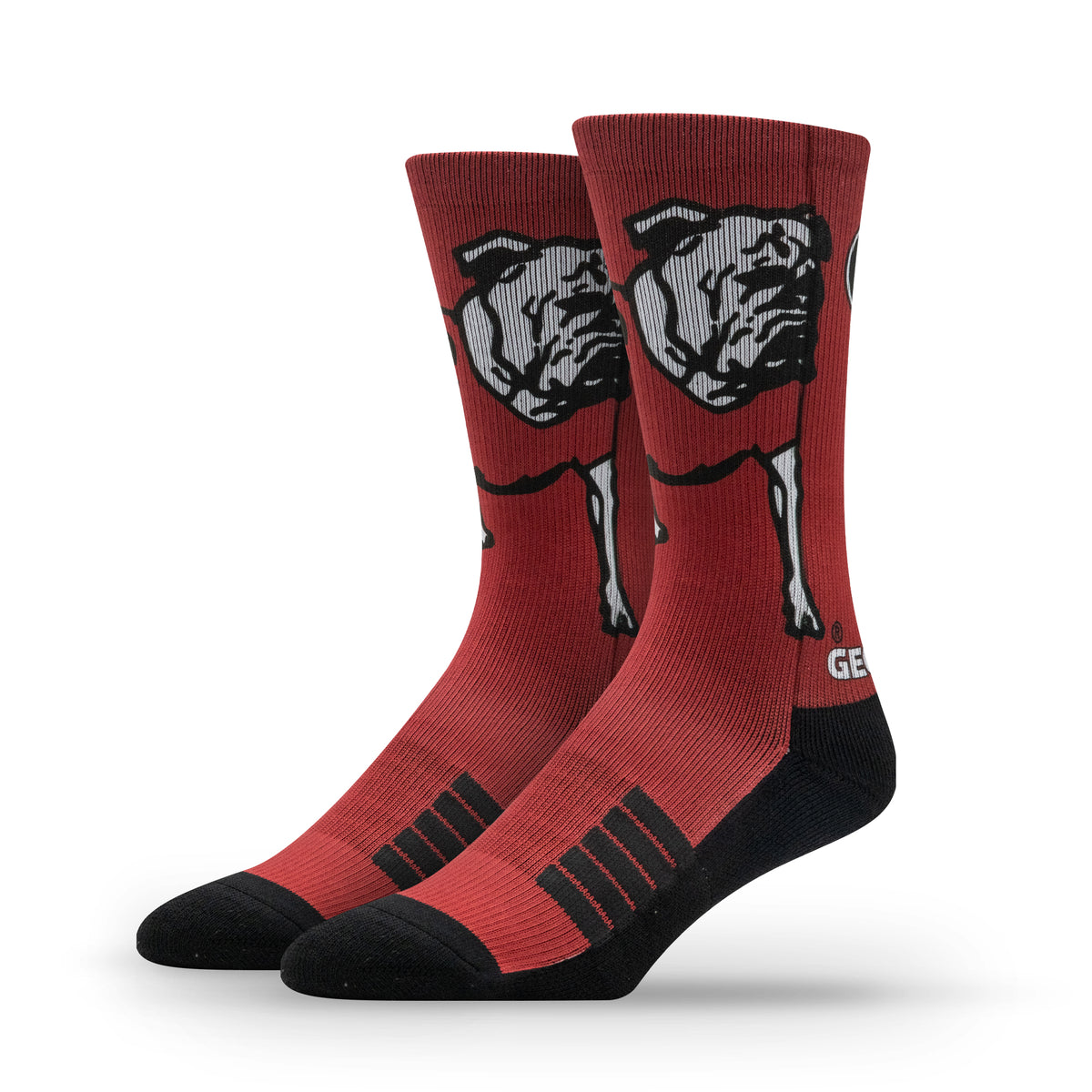 University of Georgia NCAA Mascot Premium Sublimated Socks