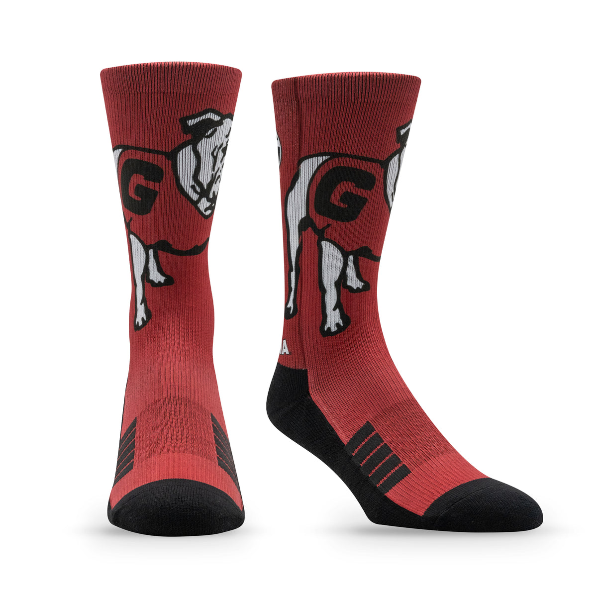 University of Georgia: alternate view of the NCAA Mascot Premium Sublimated Socks