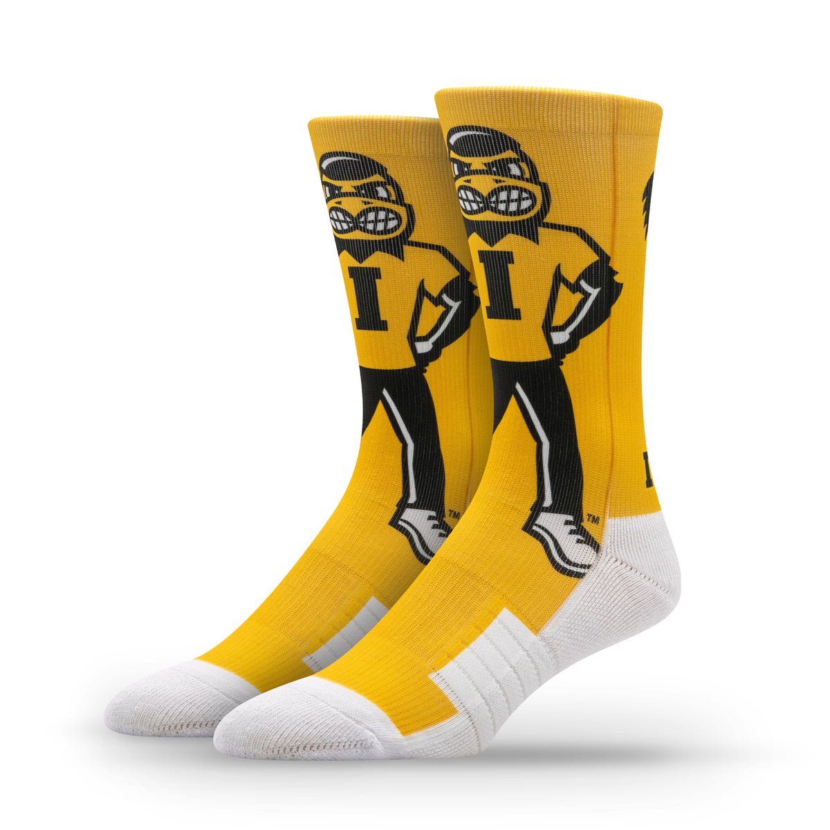 University of Iowa NCAA Mascot Premium Sublimated Socks