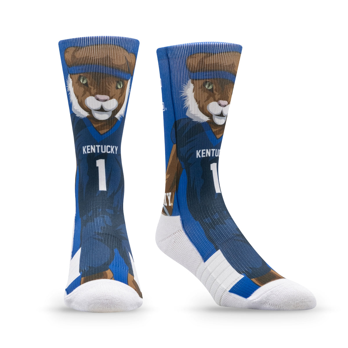 University of Kentucky: alternate view of the NCAA Mascot Premium Sublimated Socks