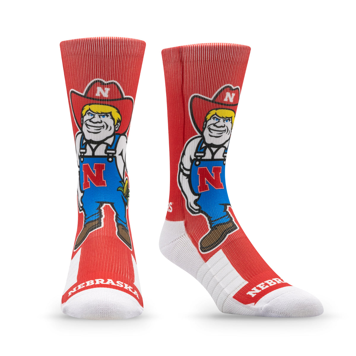 University of Nebraska: alternate view of the NCAA Mascot Premium Sublimated Socks