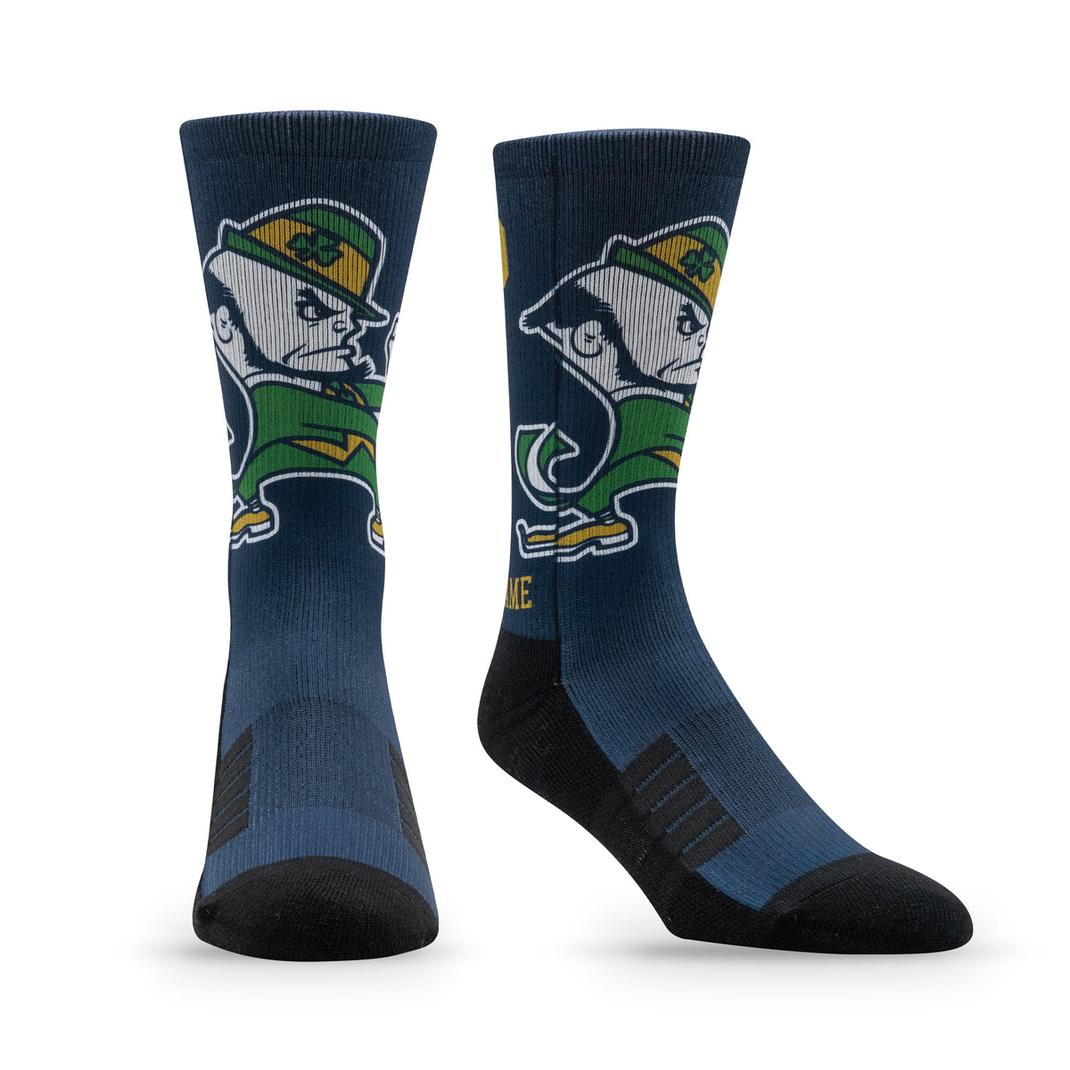 University of Notre Dame: alternate view of the NCAA Mascot Premium Sublimated Socks