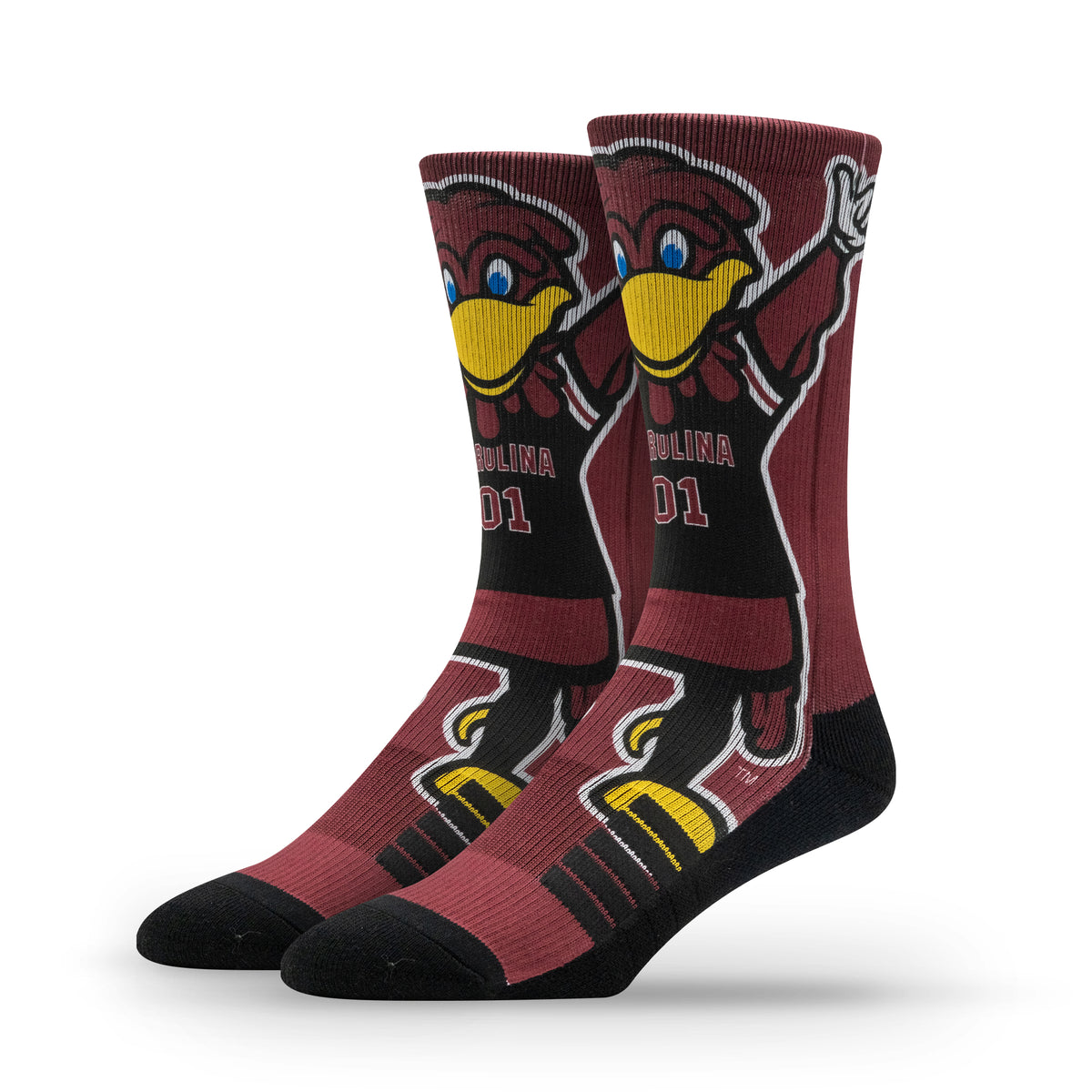 University of South Carolina NCAA Mascot Premium Sublimated Socks