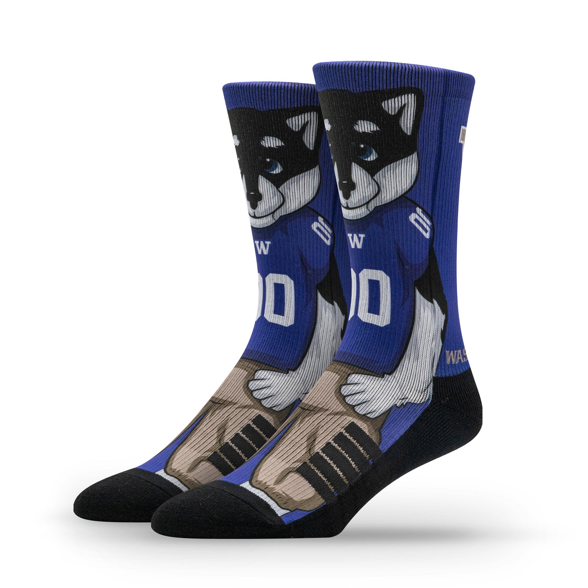 University of Washington NCAA Mascot Premium Sublimated Socks