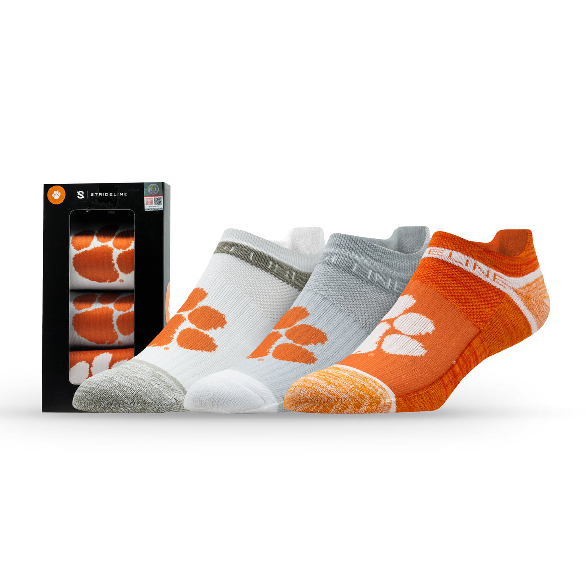 Clemson University NCAA Premium Low Socks 3-Pack
