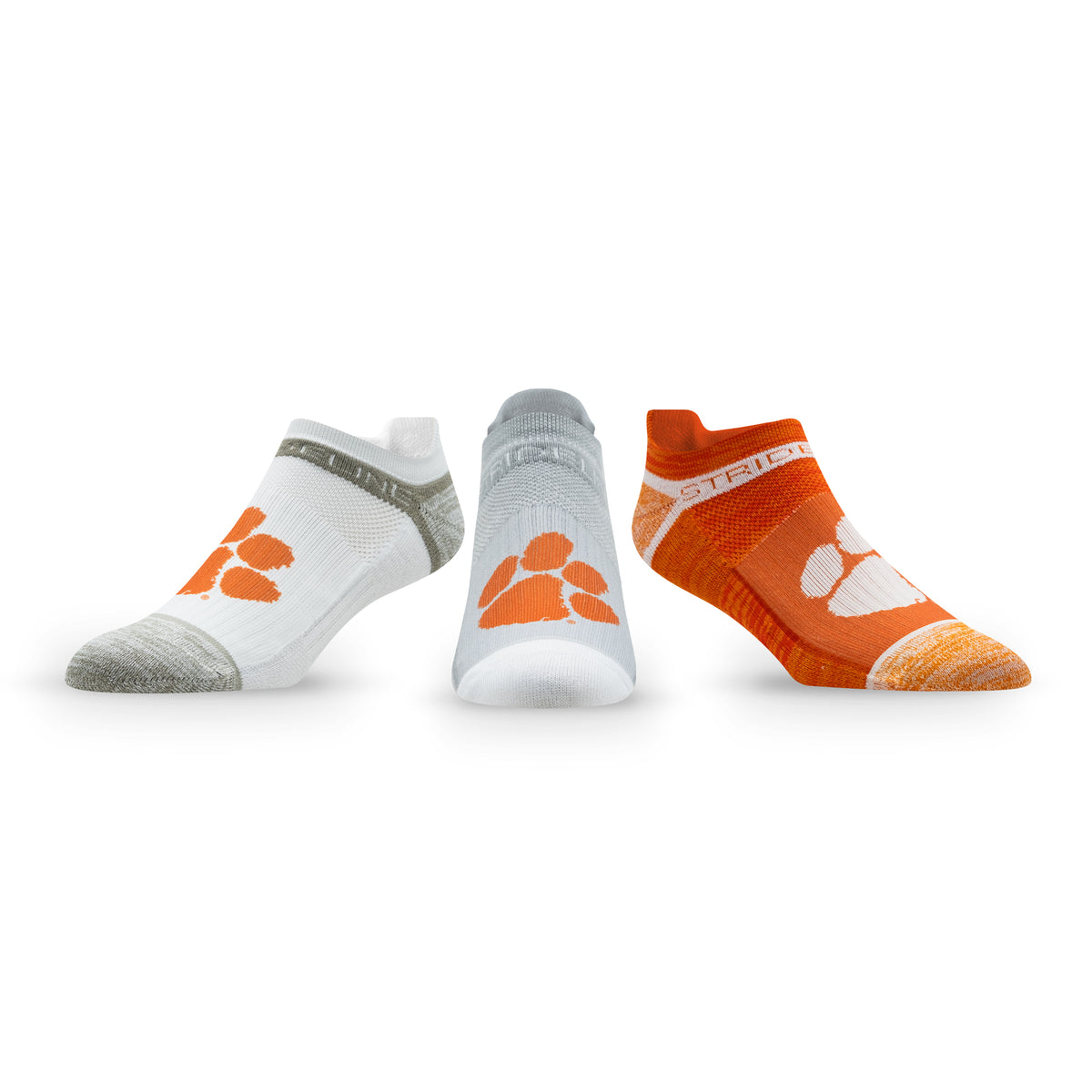 Clemson University: alternate view of the NCAA Premium Low Socks 3-Pack