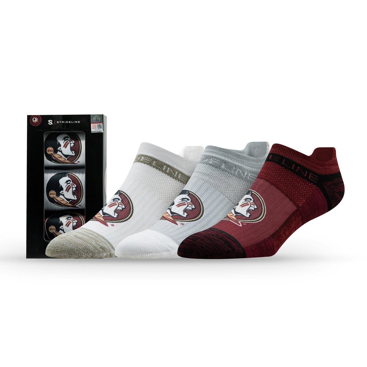 Florida State University NCAA Premium Low Socks 3-Pack