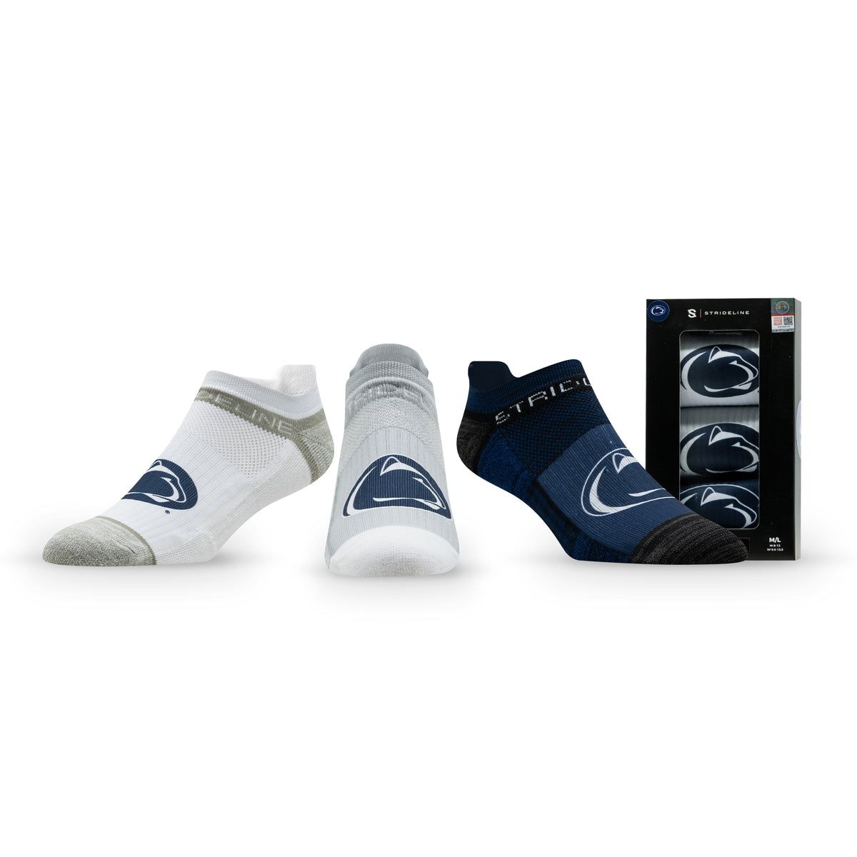 Penn State: alternate view of the NCAA Premium Low Socks 3-Pack