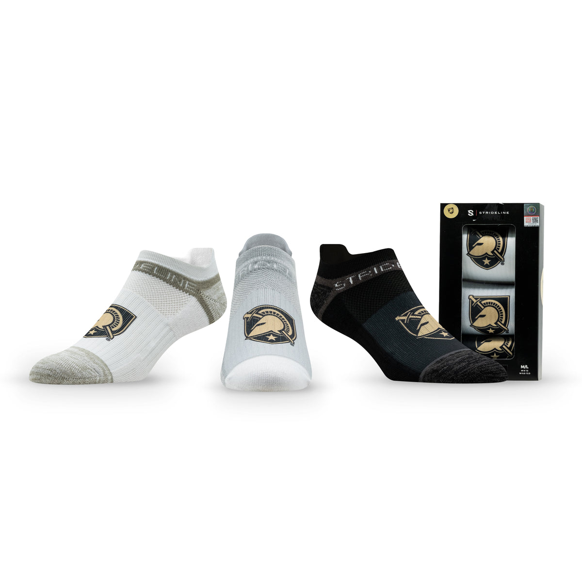 United States Military Academy: alternate view of the NCAA Premium Low Socks 3-Pack