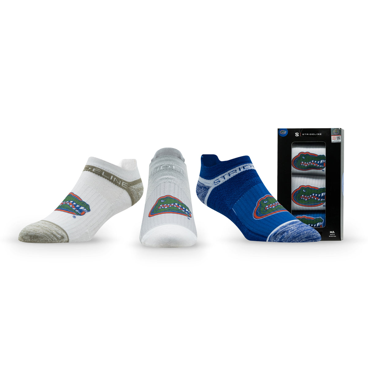 University of Florida: alternate view of the NCAA Premium Low Socks 3-Pack