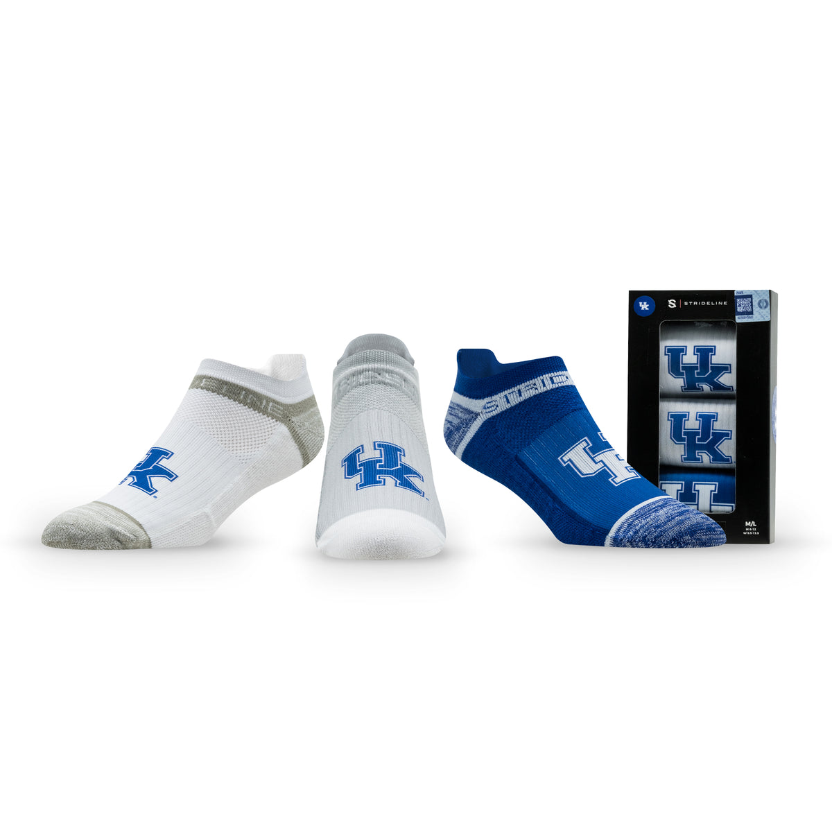 University of Kentucky: alternate view of the NCAA Premium Low Socks 3-Pack