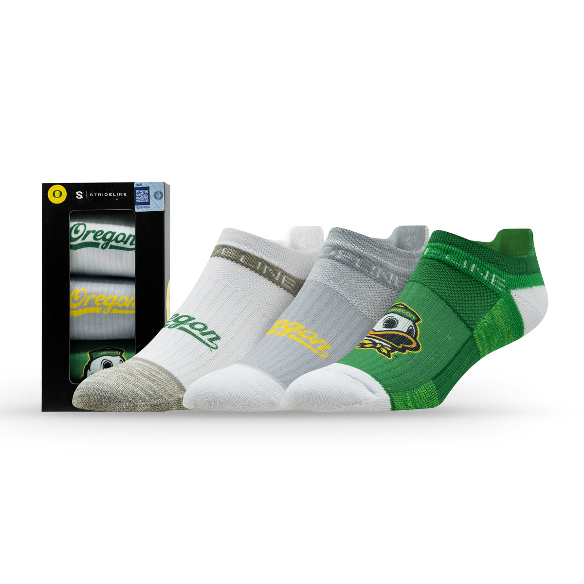 University of Oregon NCAA Premium Low Socks 3-Pack