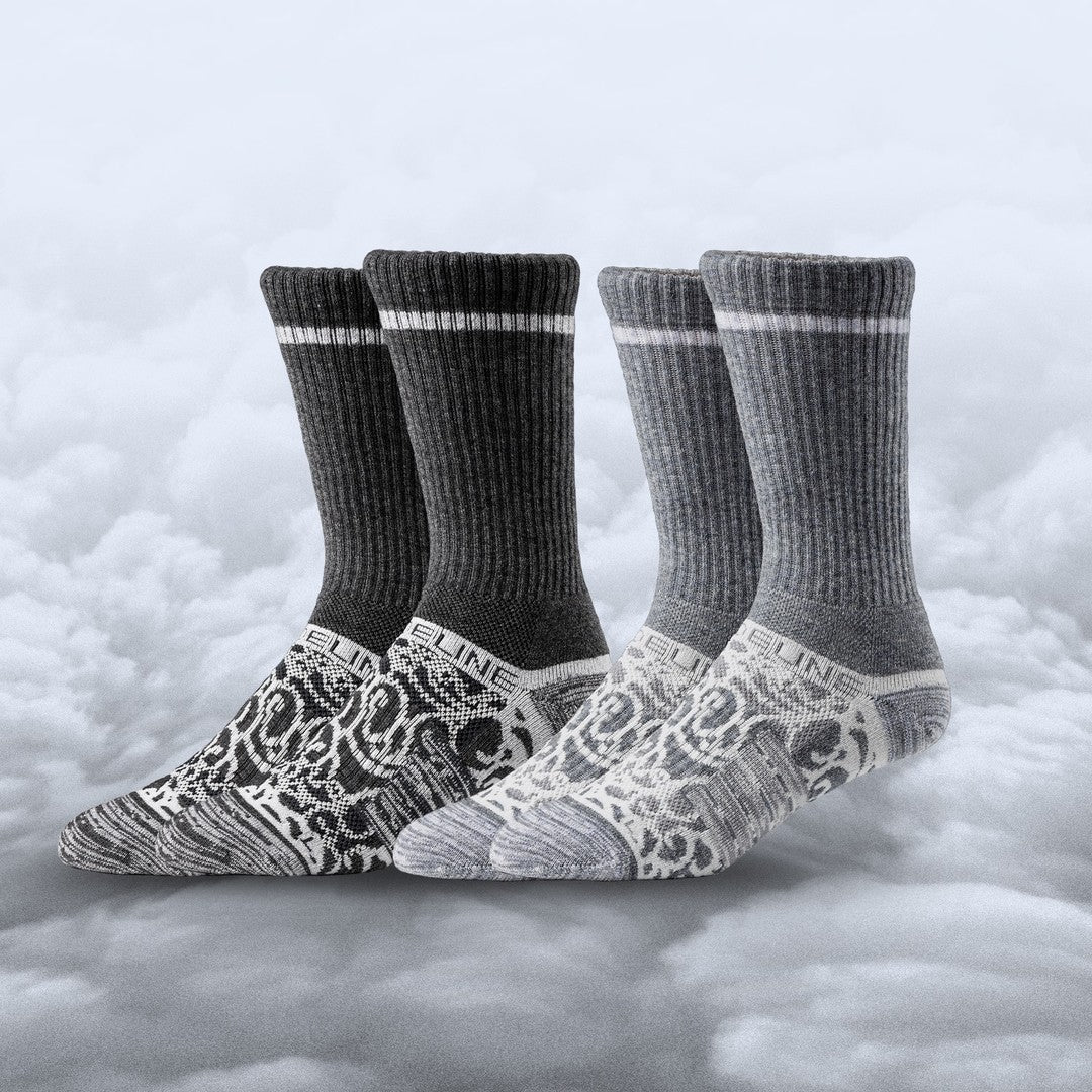 Merino Wool Cloud Crew Socks 3-Pack